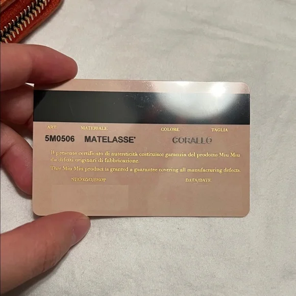 Authentic Miu Miu Coral Quilted Leather Long Wallet - Picture 4 of 11